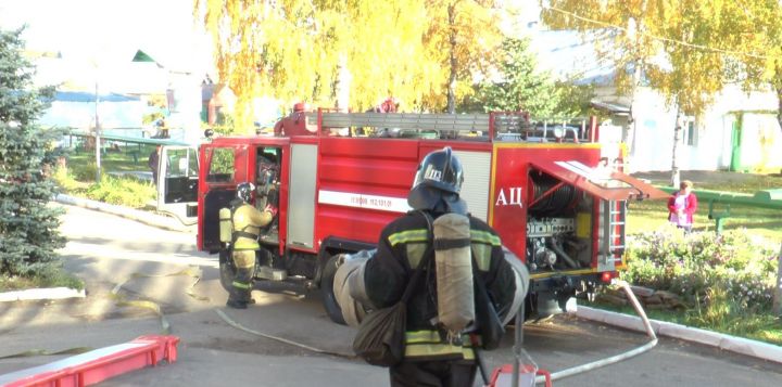 В ЦРБ Высокогорского района прошли учения по противопожарной безопасности