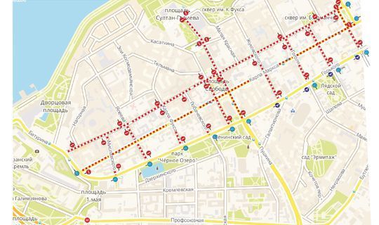 Улицы Казани перекроют для авто и пешеходов из-за парада Победы