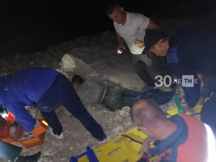 В Татарстане в Юрьевских пещерах спасен сорвавшийся с 70-метровой высоты мужчина