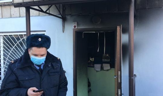В Дербышках преступник поджог опорный пункт полиции с помощью бензина