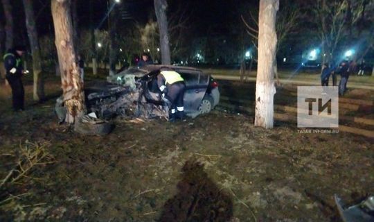 В больнице умерла женщина-водитель, влетевшая на авто в дерево в Нижнекамске