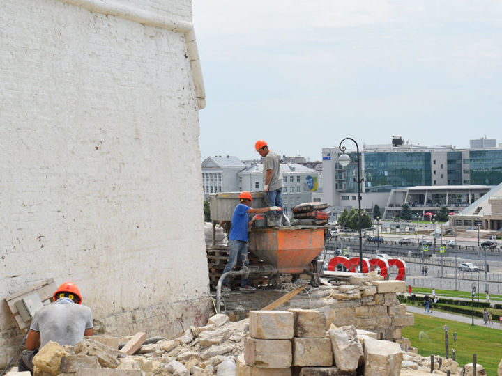 На месте Пятигранной башни Казанского Кремля восстанавливают смотровую площадку