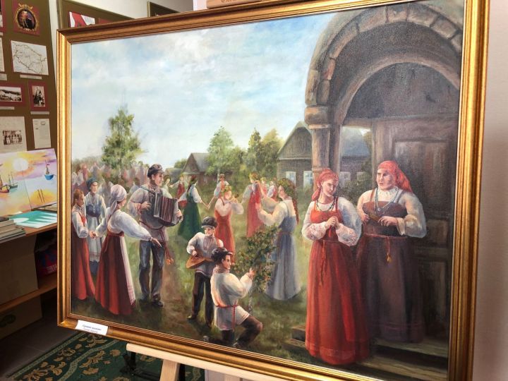 Молодые художники Татарстана представили картины о русских праздниках на выставке в Высокой Горе