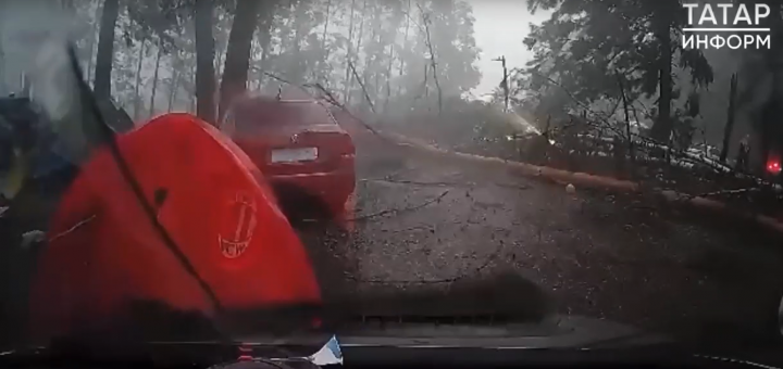 Появилось видео начала урагана на озере Яльчик, где погибли туристы
