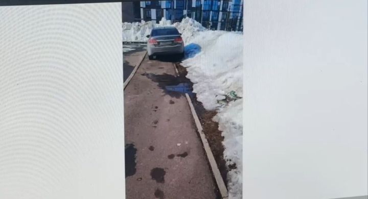 Штраф за парковку в Высокогорском районе по видео из «Народного инспектора»