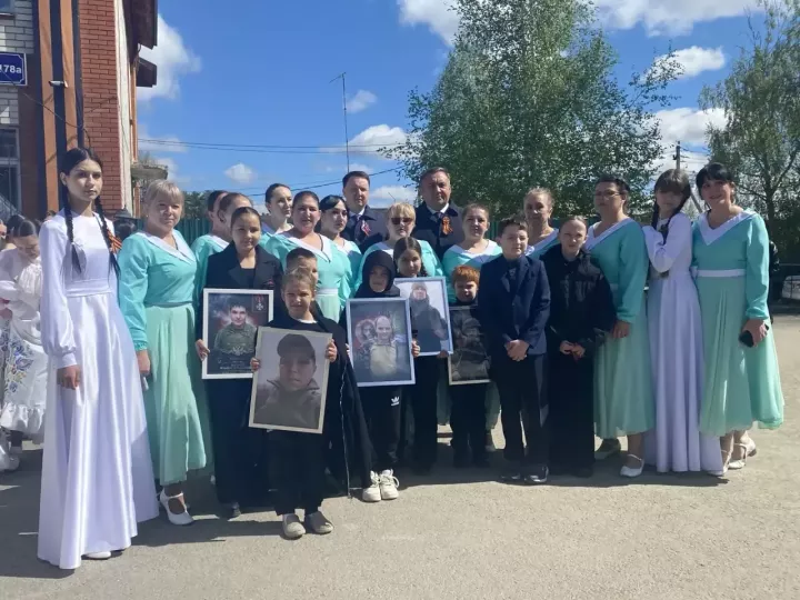 В Высокогорском районе на 9 Мая выступили семьи бойцов СВО