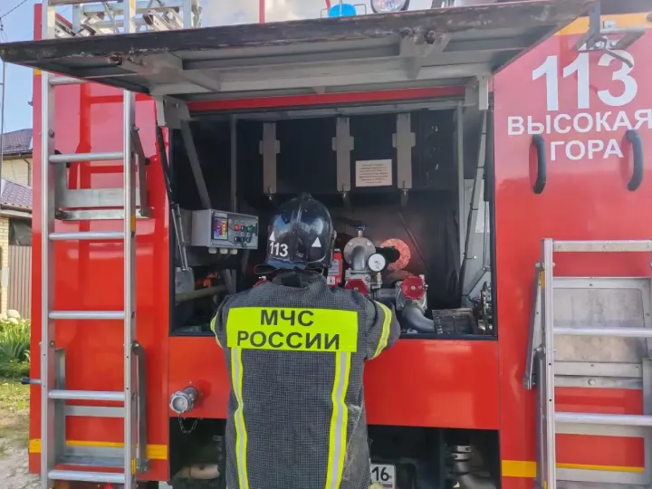 Названа причина пожара в бане на улице Малиновой