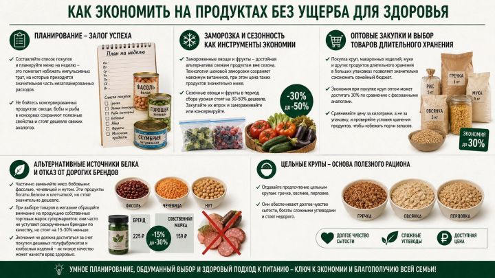 Эксперты назвали продукты для экономии без потери качества питания