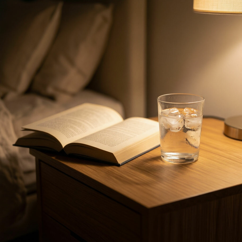 Чтение книг перед сном.