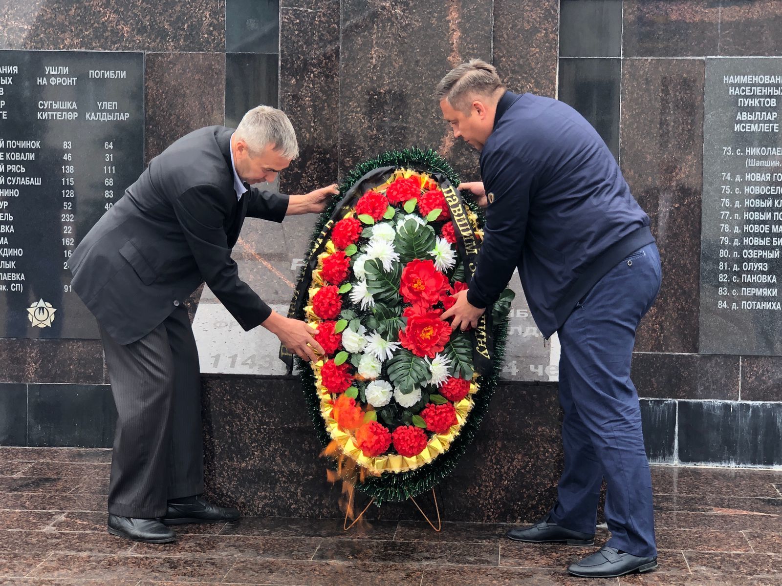 На Аллее Славы возложили венок павшим за Родину