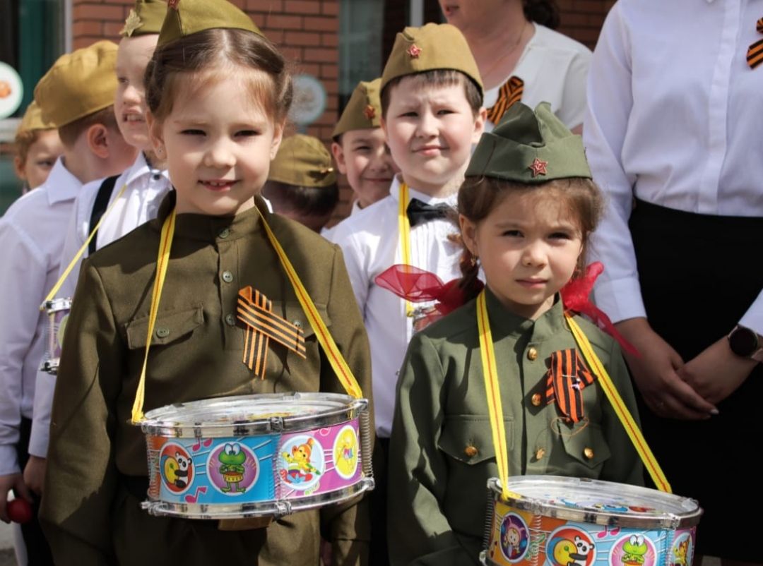 В детском саду «Тургай» прошел «Военный Парад победы дошколят»