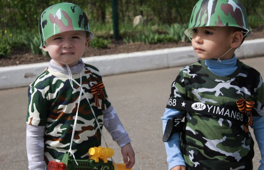 В детском саду «Тургай» прошел «Военный Парад победы дошколят»
