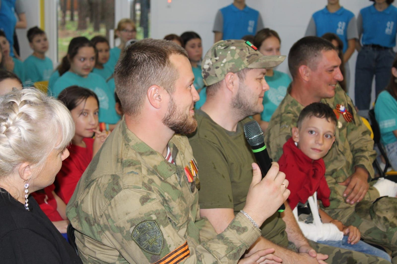 Прошла встреча ребят с ветеранами СВО