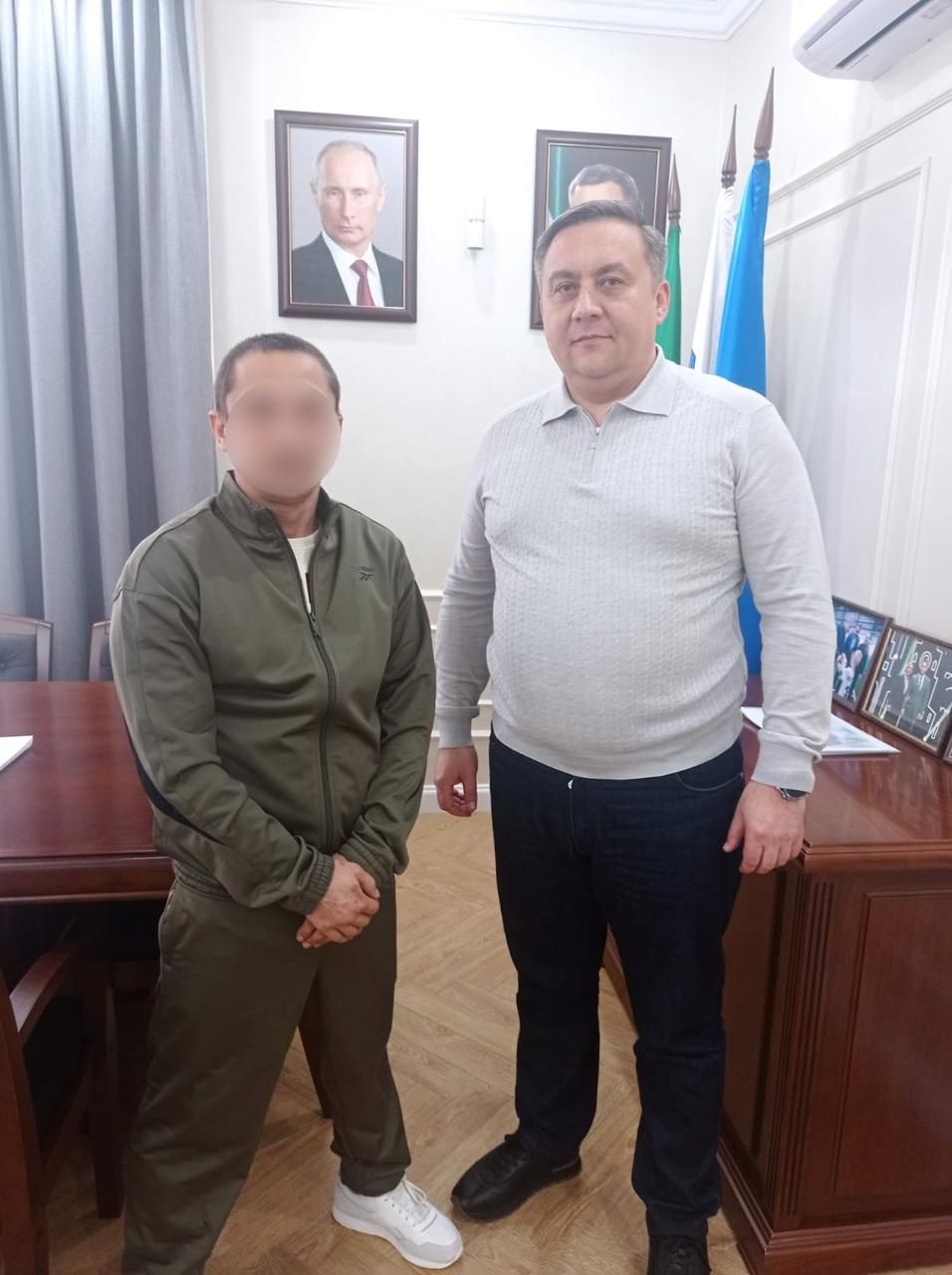 Боец СВО встретился с Равилем Хисамутдиновым