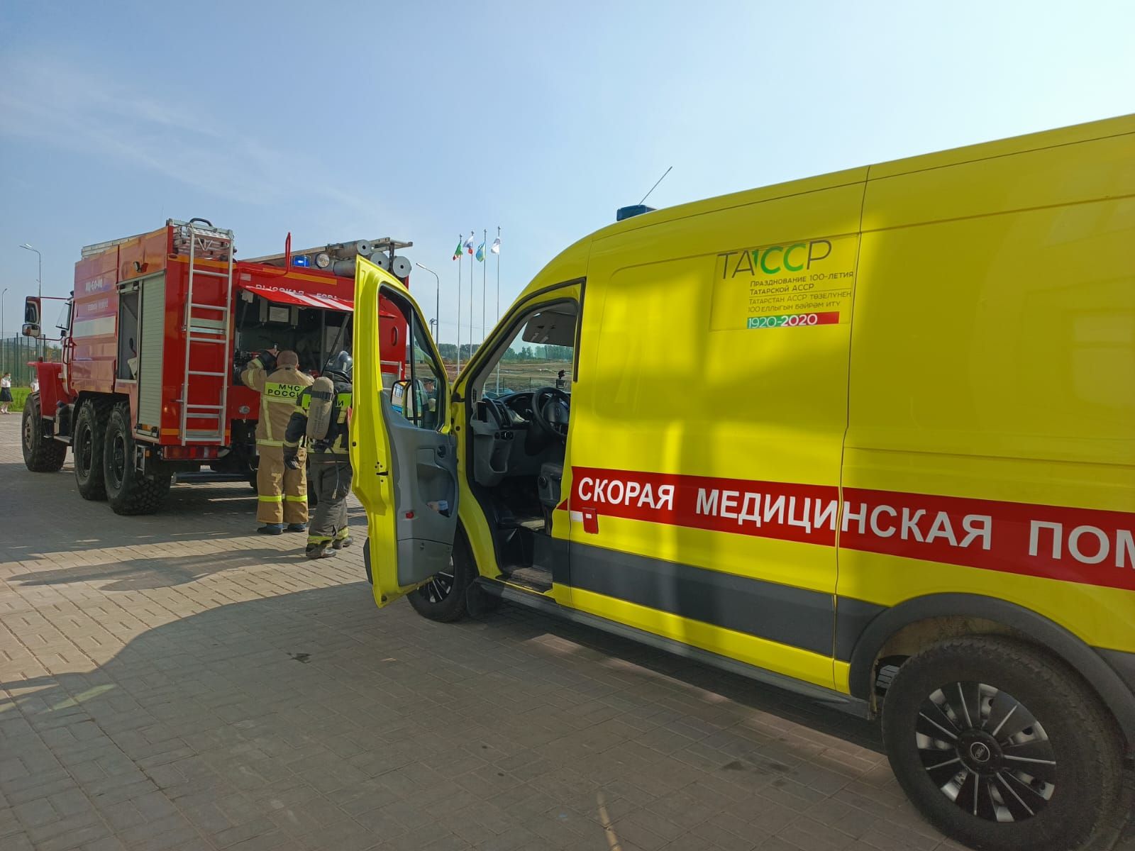 В шестой общеобразовательной школе прошла тренировка по эвакуации при пожаре