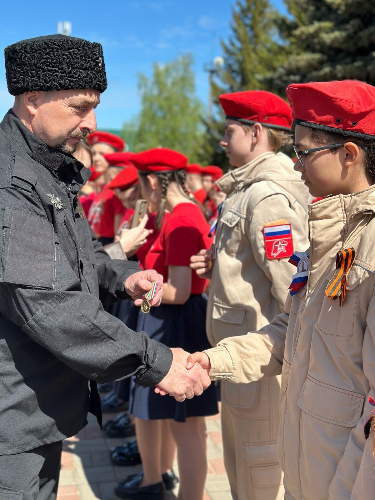 Слёт юнармейских отрядов на Аллее Славы