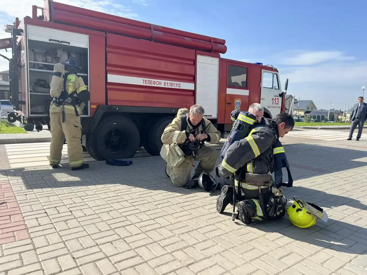 В Высокогорском районе начались учения по пожарной безопасности