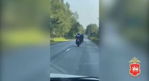 Мотоциклист игнорировал требования ДПС и попал в аварию