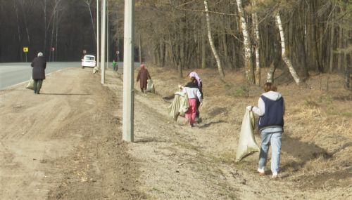 Сегодня в Высокогорском районе прошла уборка территорий
