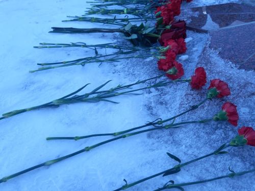 Возложение цветов к памятникам прошло на «Аллее Героев»