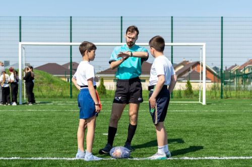 Соревнования по тег-регби среди учащихся начальных классов