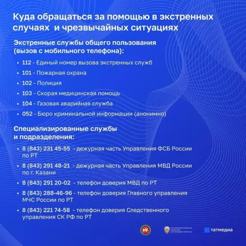 Экстренные службы: куда обращаться при угрозе жизни и здоровью
