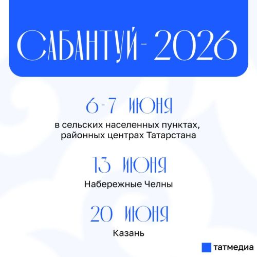 Определены даты проведения Сабантуя в Татарстане в 2026 году