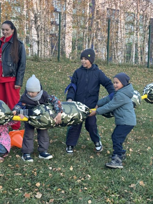 Дети и родители объединились на военно-патриотической игре в «Байгыше»