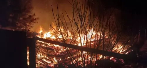 Пожар в СНТ Оптимист Высокогорского района уничтожил дачный дом
