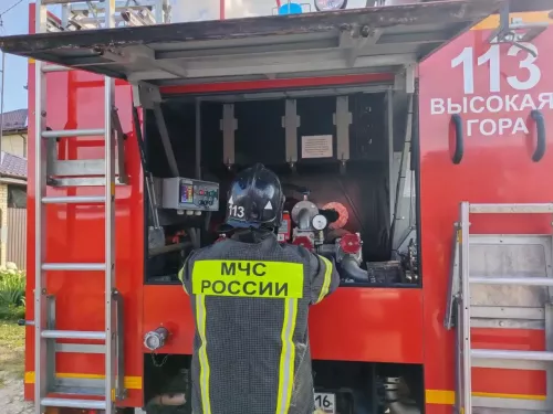 Названа причина пожара в бане на улице Малиновой