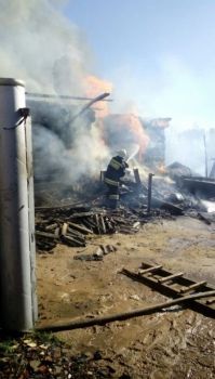 Вчера в деревне Большие Битаманы произошел пожар