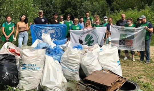 Казанские активисты собрали с территории Голубого озера почти 70 мешков мусора