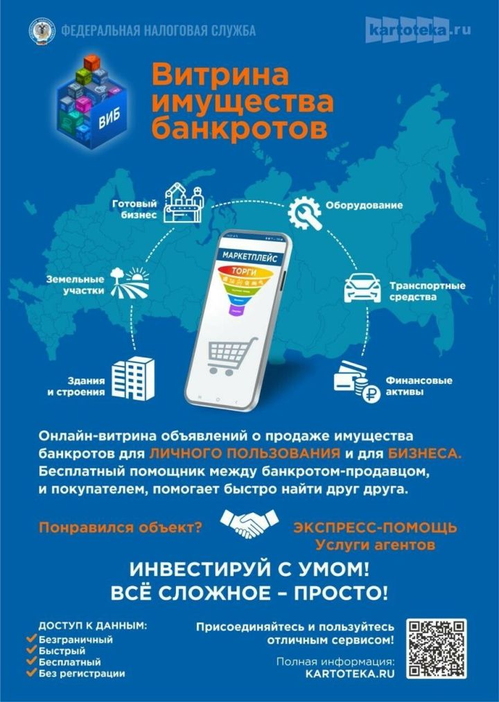 В Татарстане стартует пилотный проект – маркетплейс «Витрина имущества банкротов» (ВИБ)