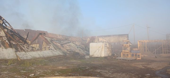 В Пановке полностью сгорел склад площадью 1400 квадратных метров