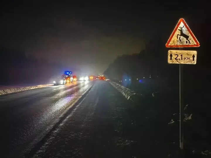 Появились фотографии с места ДТП на трассе М-7