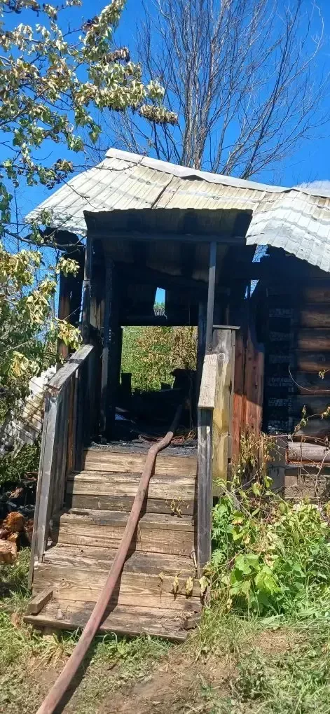 В СНТ «Дружба» сгорела баня из-за перекала печи