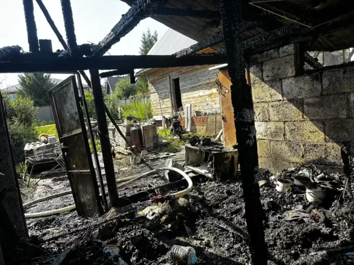 Пожар в Высокогорском районе: в селе Пермяки сгорел частный дом