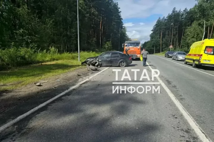 В Татарстане автобус с детьми-хоккеистами попал в ДТП